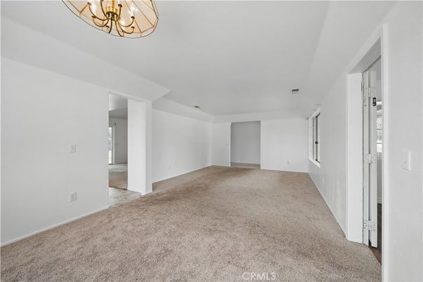 Chandelier, Empty room, Interior
