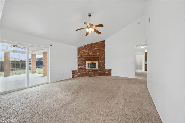 Empty room, Fireplace, Interior, Stone Walls