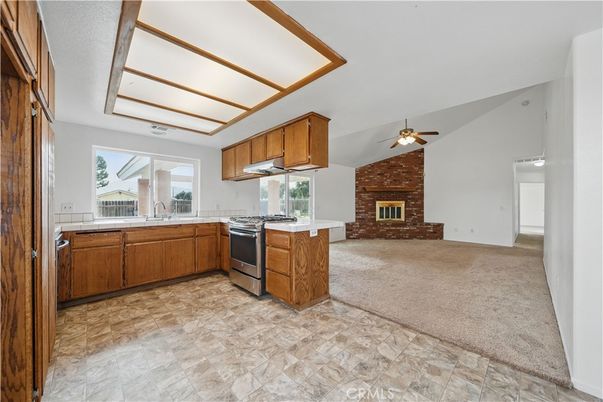 Fireplace, Interior, Kitchen