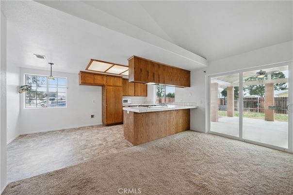 Empty room, Interior, Kitchen, Pendant Lights