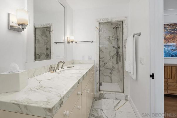 Bathroom, Glass Shower, Interior, Marble, Marble Walls