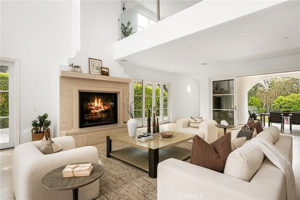 Fireplace, Interior, Living room, Recessed Lighting