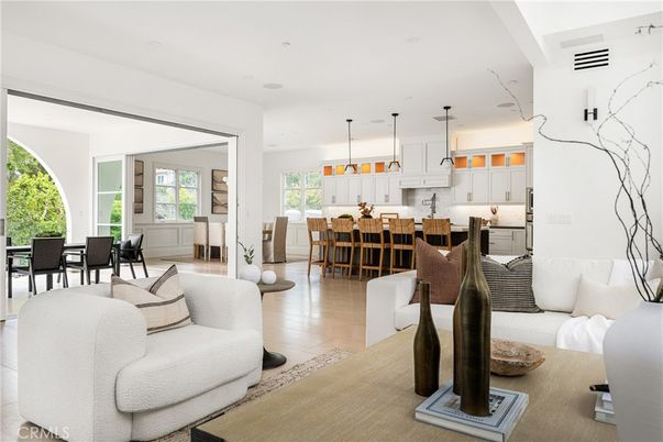Dining room, Interior, Kitchen, Living room, Pendant Lights, Recessed Lighting, Wood Texture Flooring