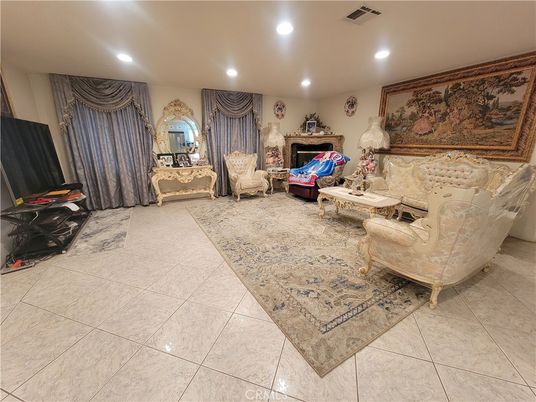 Fireplace, Interior, Living room, Recessed Lighting