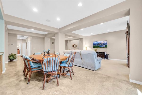Dining room, Interior, Living room, Recessed Lighting