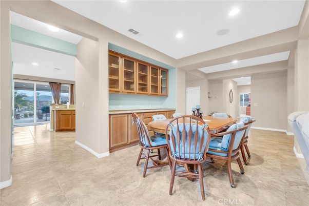 Dining room, Interior, Recessed Lighting