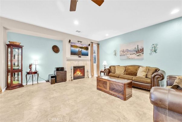Fireplace, Interior, Living room, Recessed Lighting