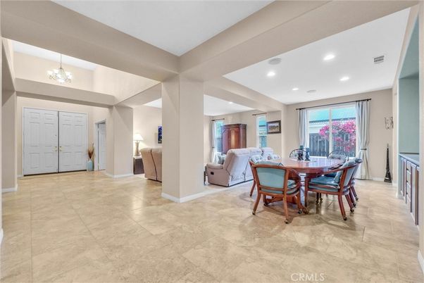 Chandelier, Dining room, Interior, Living room, Recessed Lighting