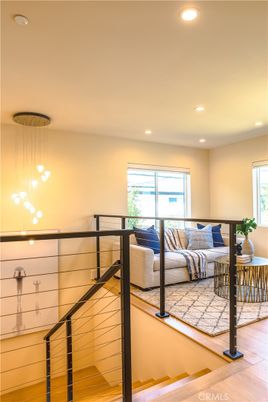 Bedroom, Interior, Living room, Pendant Lights, Recessed Lighting, Wood Texture Flooring