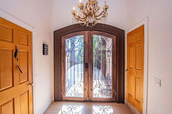 Chandelier, Interior, Wood Texture Flooring