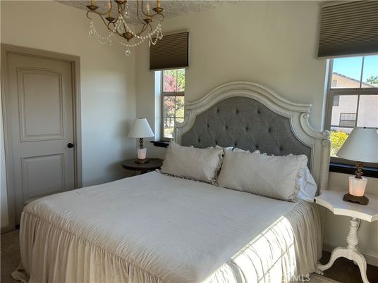 Bedroom, Chandelier, Interior