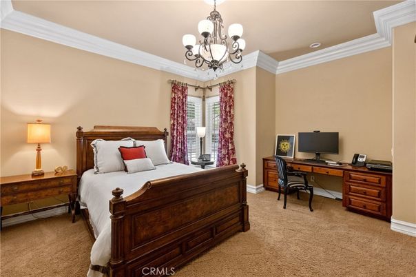 Bedroom, Chandelier, Home Office, Interior