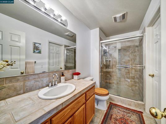 Bathroom, Glass Shower, Interior, Tile Countertops