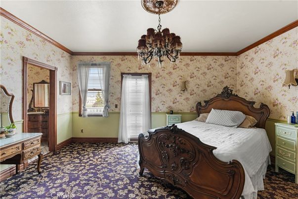 Bedroom, Chandelier, Interior