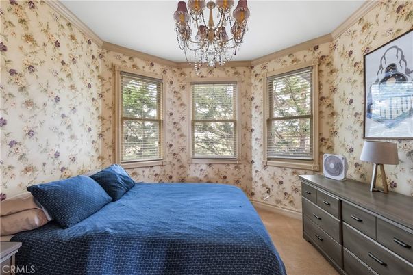 Bedroom, Chandelier, Interior