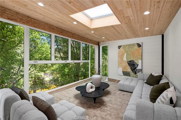 Interior, Living room, Recessed Lighting, Wooden Ceilings, Wood Texture Flooring