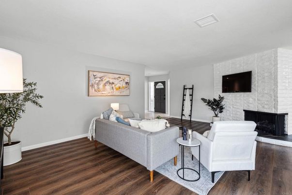 Fireplace, Interior, Living room, Wood Texture Flooring