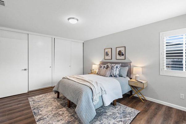 Bedroom, Interior, Wood Texture Flooring