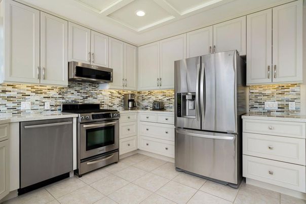 Interior, Kitchen, Recessed Lighting, Stainless Steel Appliances