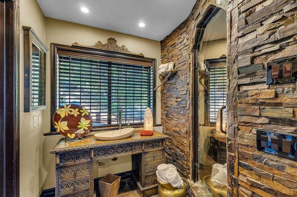Interior, Recessed Lighting, Stone Walls