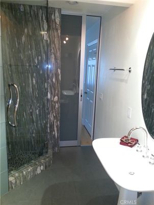 Bathroom, Glass Shower, Interior, Marble Walls