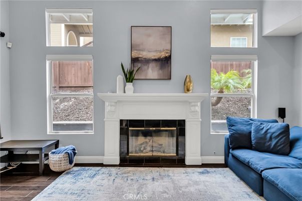 Fireplace, Interior, Wood Texture Flooring