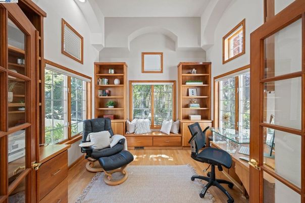 Home Office, Interior, Wood Texture Flooring