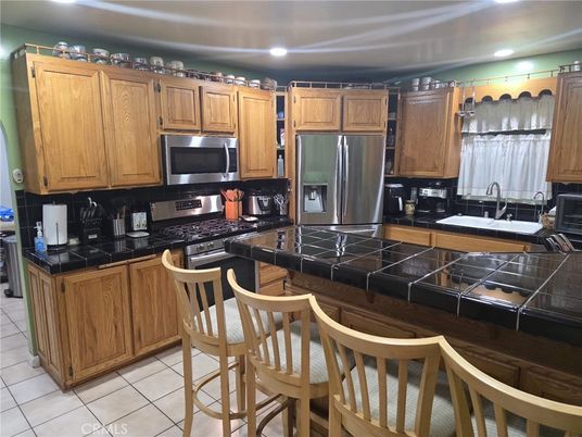 Interior, Kitchen, Recessed Lighting, Tile Countertops