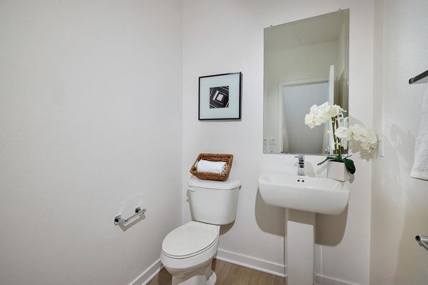 Bathroom, Interior, Wood Texture Flooring