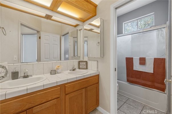 Bathroom, Dual Sink Vanities, Interior, Tile Countertops