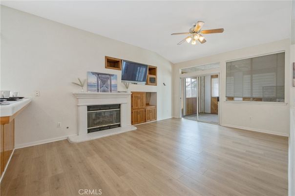Empty room, Fireplace, Interior, Wood Texture Flooring