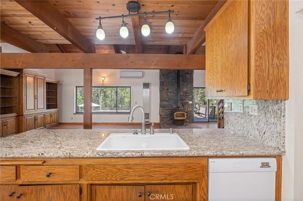 Fireplace, Interior, Kitchen, Wooden Beams, Wooden Ceilings