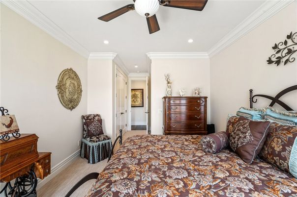 Bedroom, Interior, Recessed Lighting