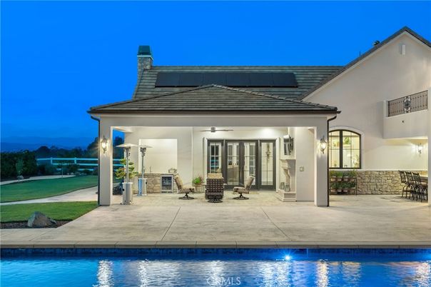 Exterior, Pool, Solar Panels