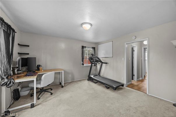 Fitness Equipment, Home Office, Interior, Wood Texture Flooring