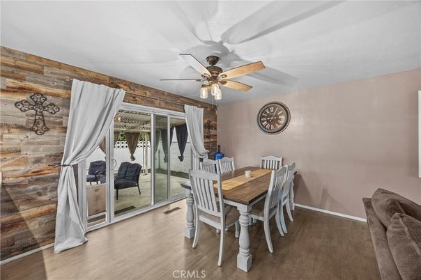 Dining room, Interior, Wood Texture Flooring, Wooden Walls