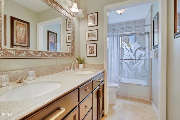 Bathroom, Dual Sink Vanities, Glass Shower, Interior