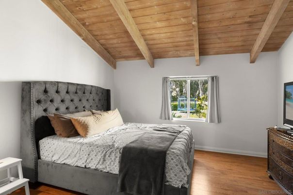 Bedroom, Interior, Wooden Beams, Wooden Ceilings, Wood Texture Flooring