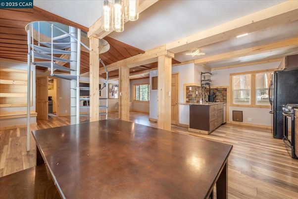 Interior, Kitchen, Wooden Beams, Wood Texture Flooring