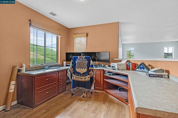 Home Office, Interior, Wood Texture Flooring