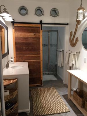 Bathroom, Dual Sink Vanities, Glass Shower, Interior