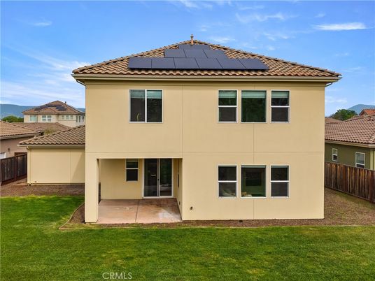 Backyard, Exterior, Facade, Solar Panels, Mediterranean