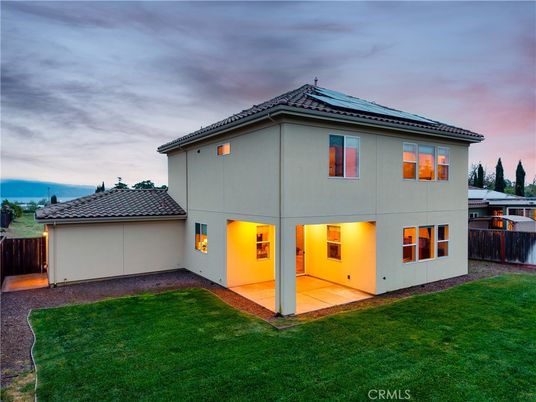 Backyard, Exterior, Facade, Solar Panels, Mediterranean