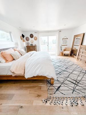 Bedroom, Interior, Wood Texture Flooring