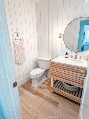 Bathroom, Interior, Wood Texture Flooring, Wooden Walls