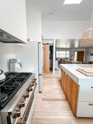 Interior, Kitchen, Wood Texture Flooring