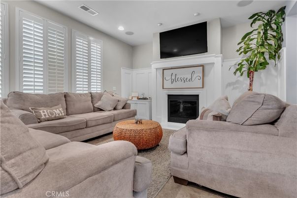 Fireplace, Interior, Living room, Recessed Lighting