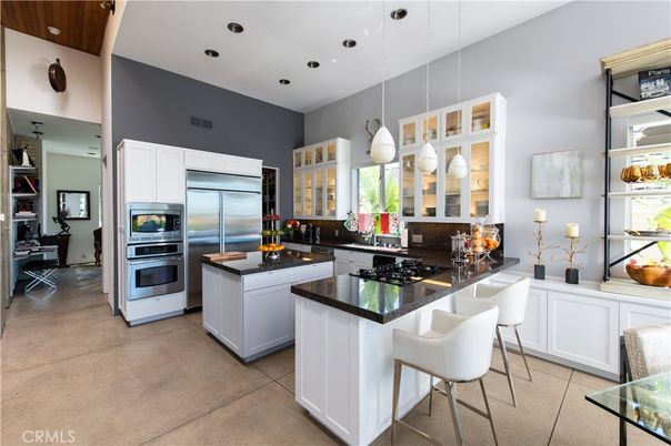 Interior, Kitchen, Pendant Lights, Recessed Lighting, Stainless Steel Appliances