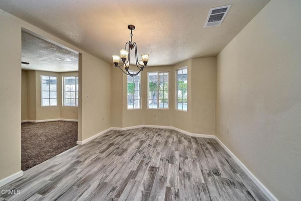 Chandelier, Empty room, Interior, Wood Texture Flooring