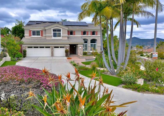 Attached, Exterior, Facade, Solar Panels, Mediterranean
